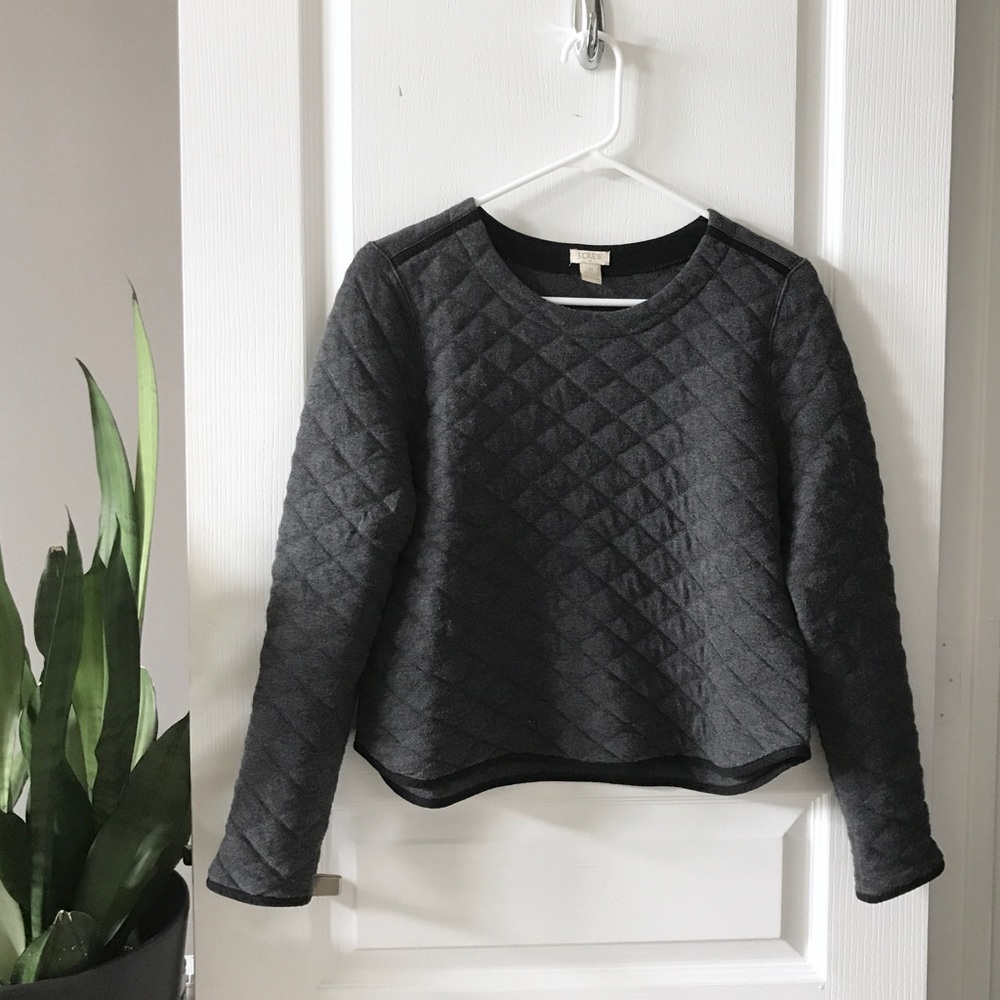 J. Crew Grey Crew Neck Sweater Size XS